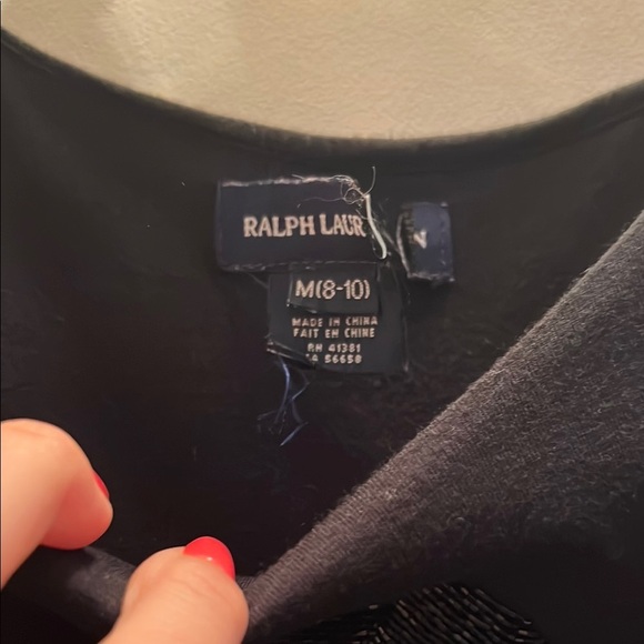 Ralph Lauren Elegant Black Ruffled & Ruched Dress - Picture 4 of 4